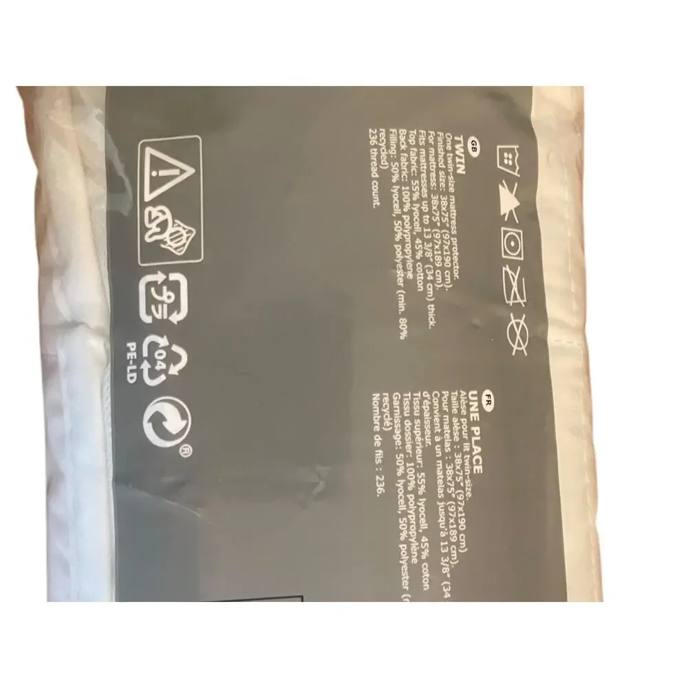 IKEA Angskorn Twin Mattress Cover NEW 75